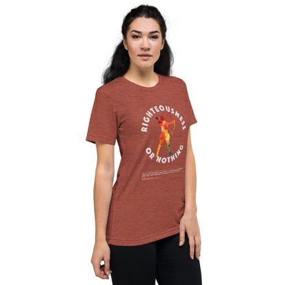 Righteousness or Nothing Training Tee - Fuel Your Warrior Spirit