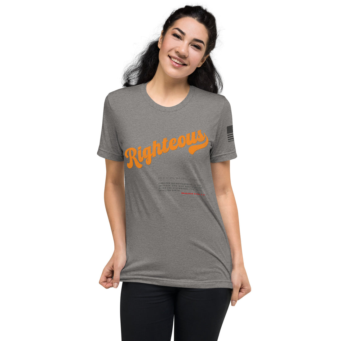 Righteous Training Tee - Unyielding Warrior Spirit