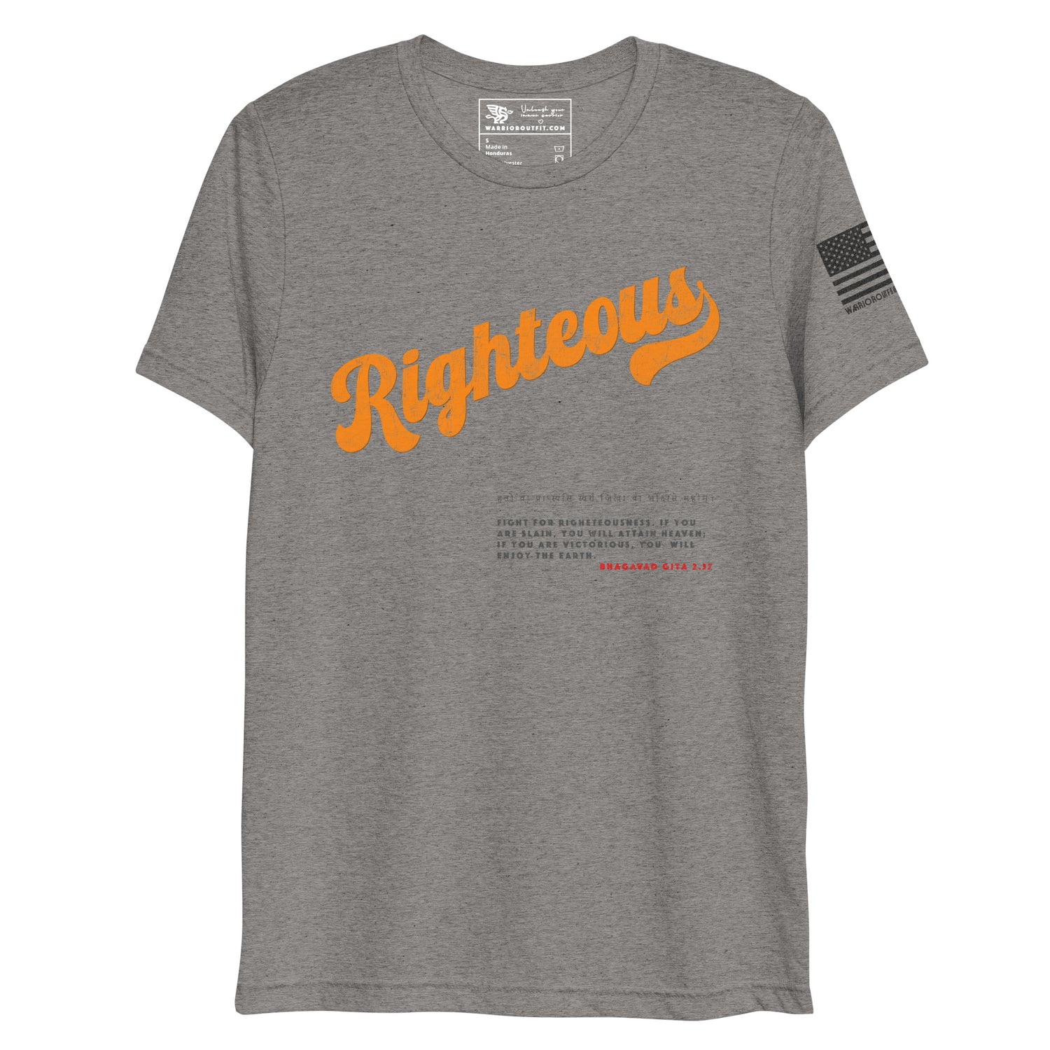 Righteous Training Tee - Unyielding Warrior Spirit