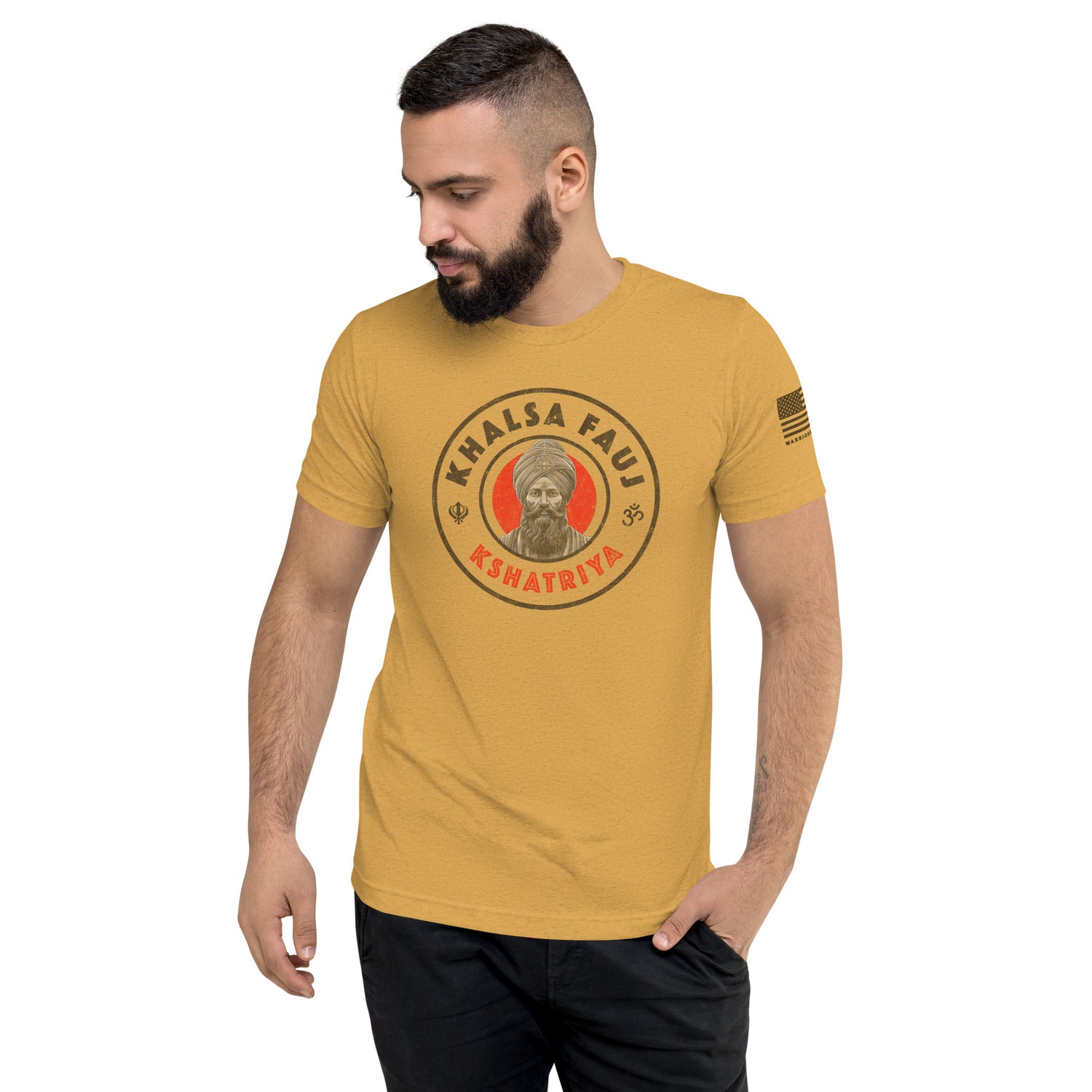 Kshatriya Triblend Tee - &quot;Khalsa Fauj Pride&quot;