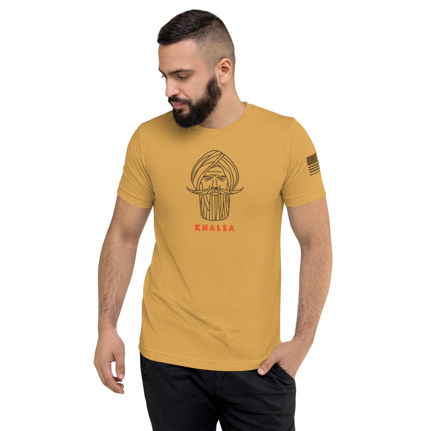 Kshatriya Triblend Tee - &quot;Sarbloh Warrior&quot;