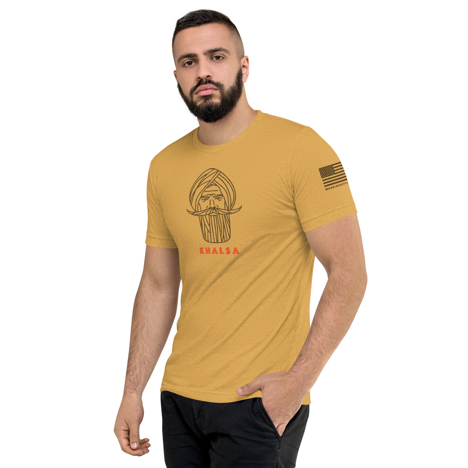 Kshatriya Triblend Tee - &quot;Sarbloh Warrior&quot;