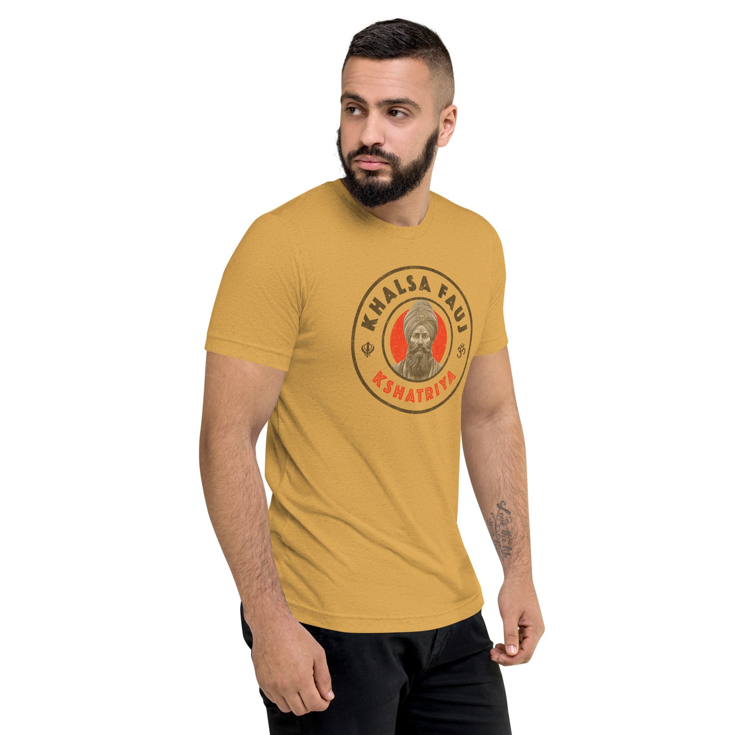 Kshatriya Triblend Tee - &quot;Khalsa Fauj Pride&quot;