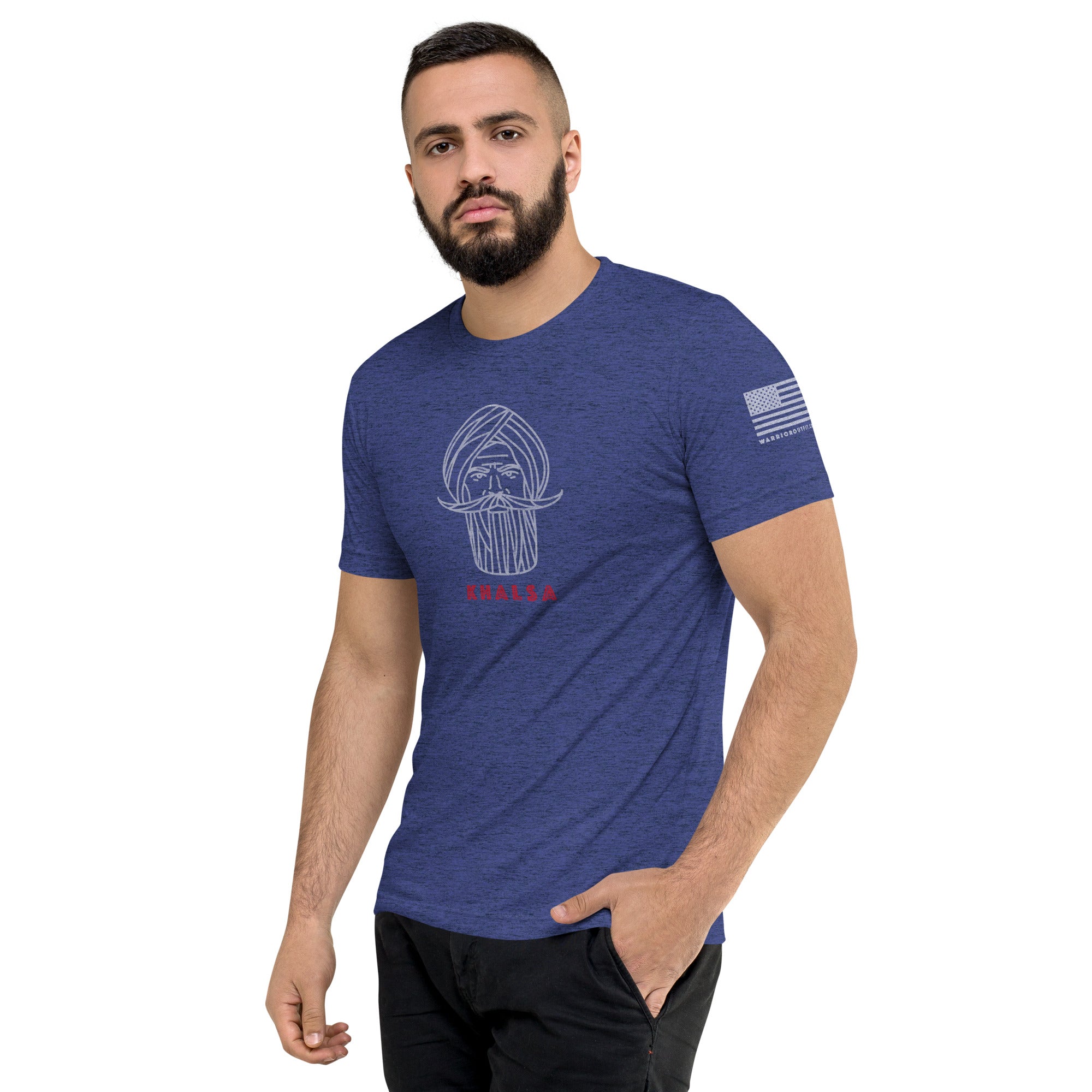 Kshatriya Triblend Tee - &quot;Sarbloh Warrior&quot;