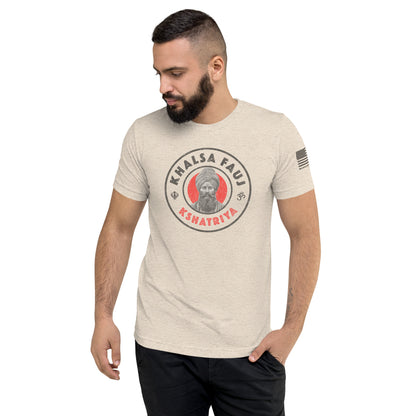 Kshatriya Triblend Tee - &quot;Khalsa Fauj Pride&quot;