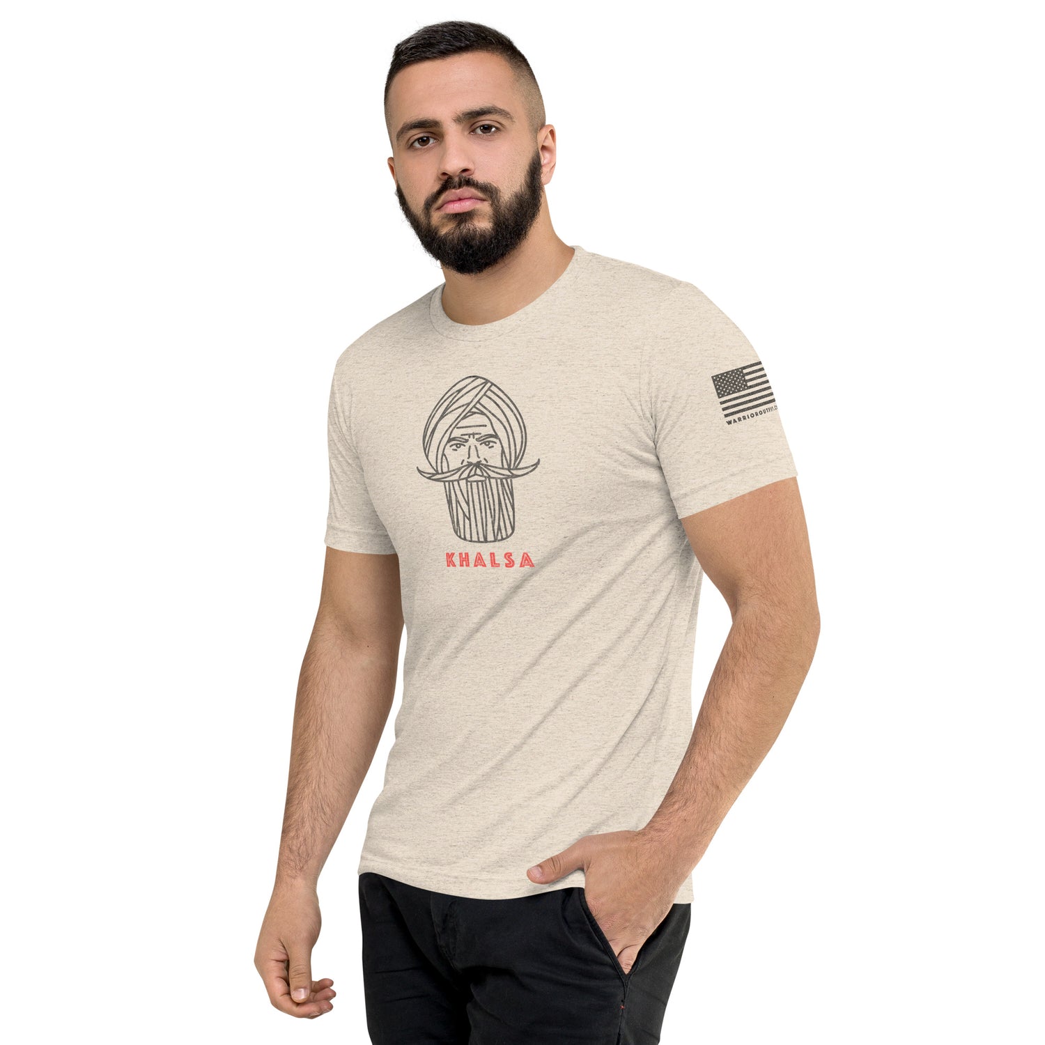 Kshatriya Triblend Tee - &quot;Sarbloh Warrior&quot;