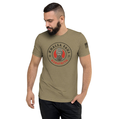 Kshatriya Triblend Tee - &quot;Khalsa Fauj Pride&quot;