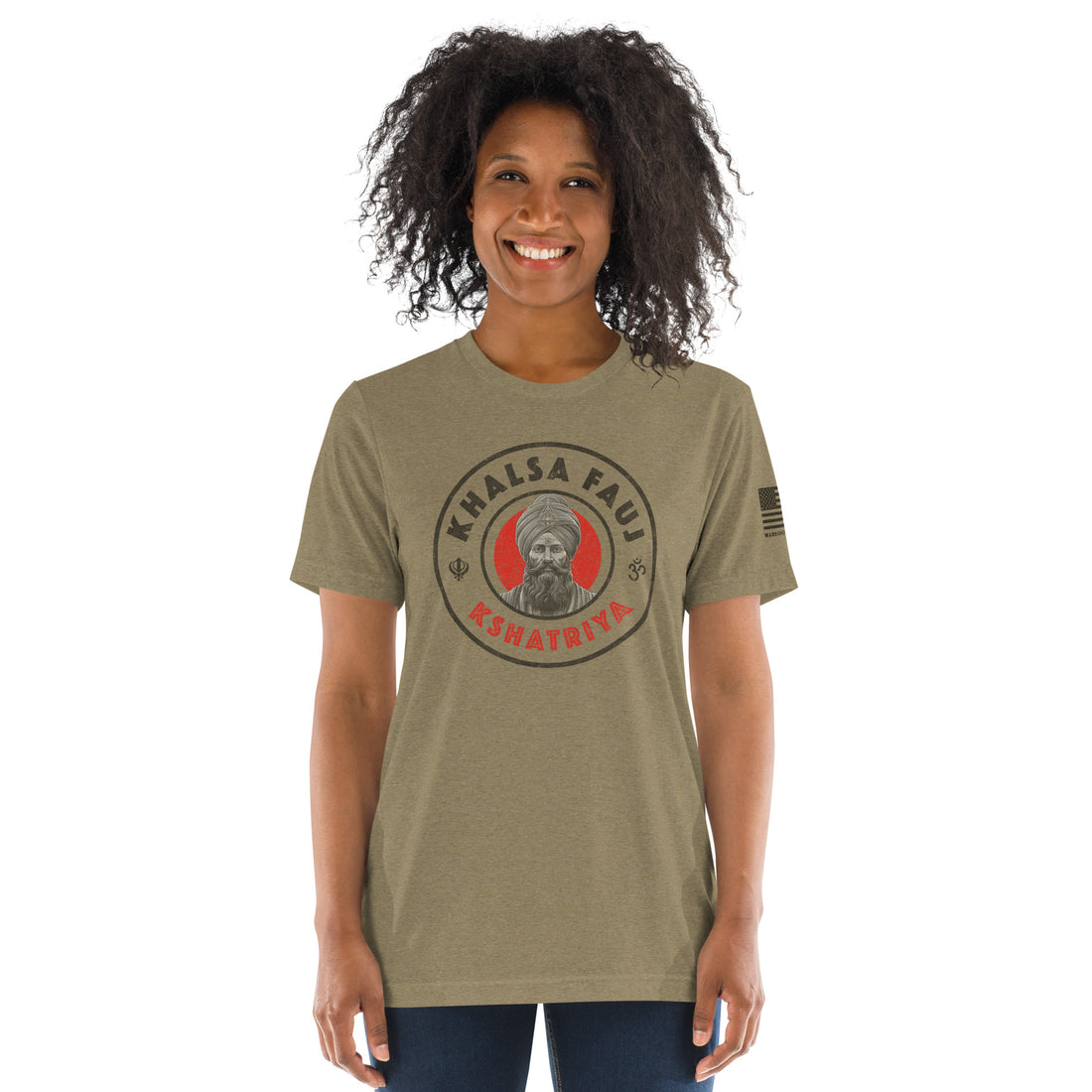 Kshatriya Triblend Tee - &quot;Khalsa Fauj Pride&quot;