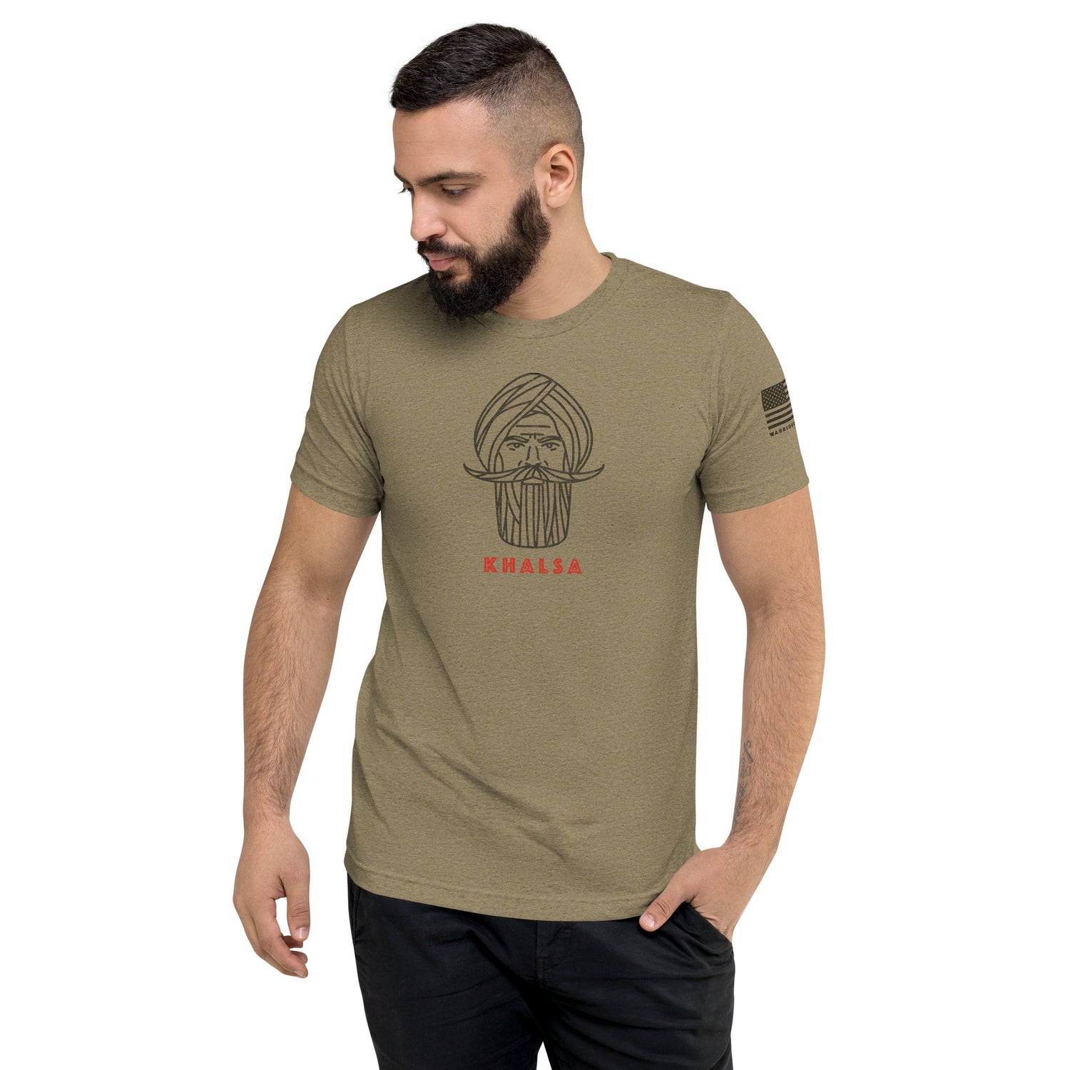 Kshatriya Triblend Tee - &quot;Sarbloh Warrior&quot;