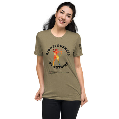 Righteousness or Nothing Training Tee - Fuel Your Warrior Spirit