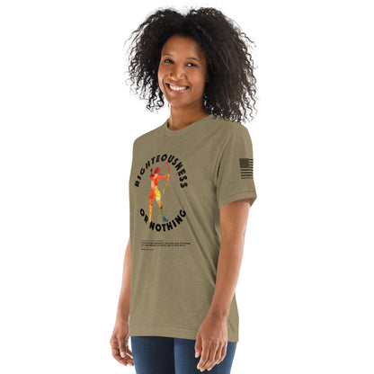 Righteousness or Nothing Training Tee - Fuel Your Warrior Spirit