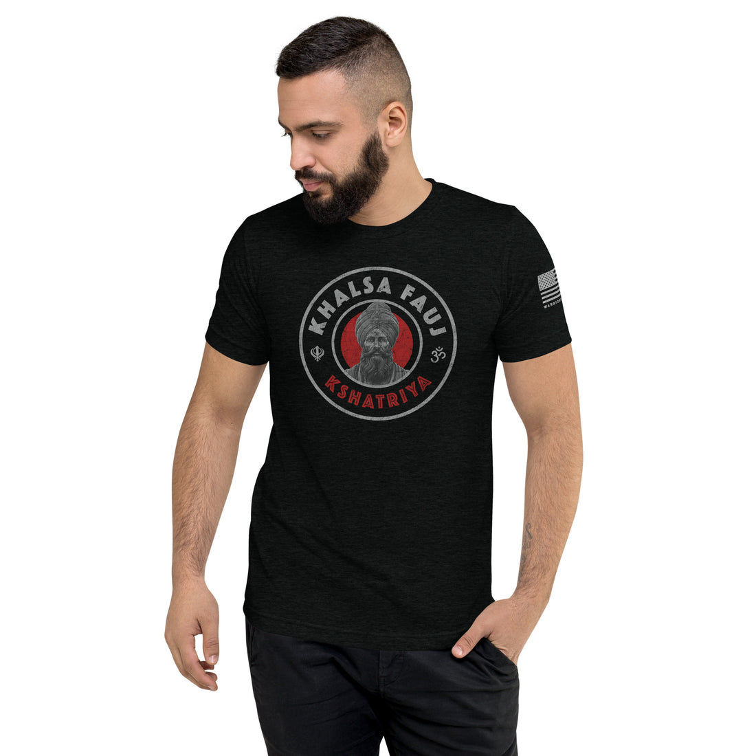 Kshatriya Triblend Tee - &quot;Khalsa Fauj Pride&quot;