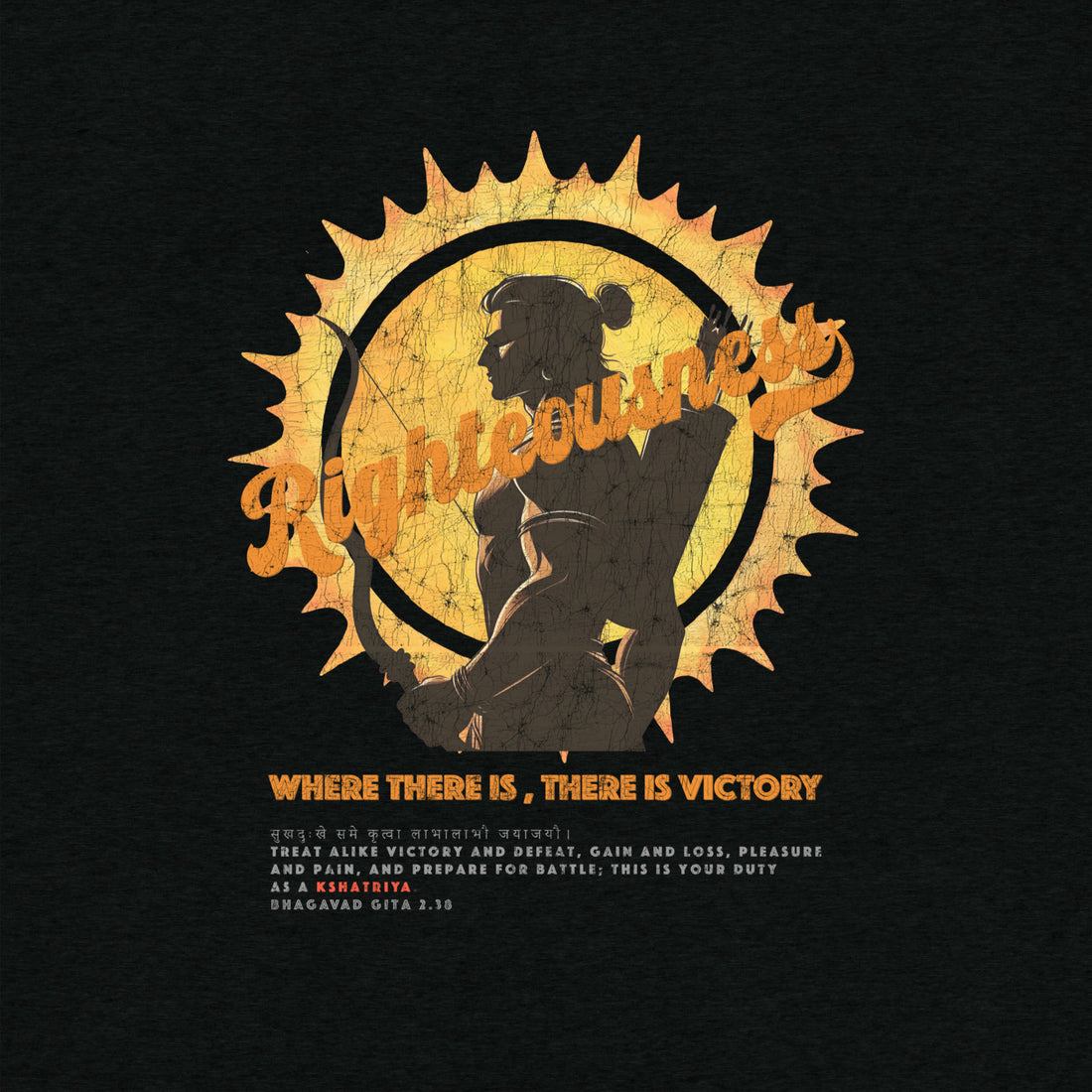 Righteousness Training Tee - Unyielding Warrior Spirit