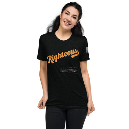 Righteous Training Tee - Unyielding Warrior Spirit