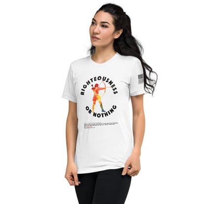 Righteousness or Nothing Training Tee - Fuel Your Warrior Spirit