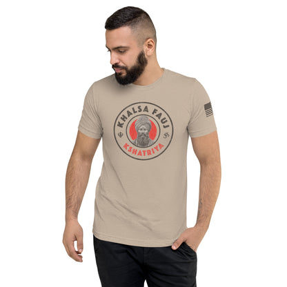 Kshatriya Triblend Tee - &quot;Khalsa Fauj Pride&quot;