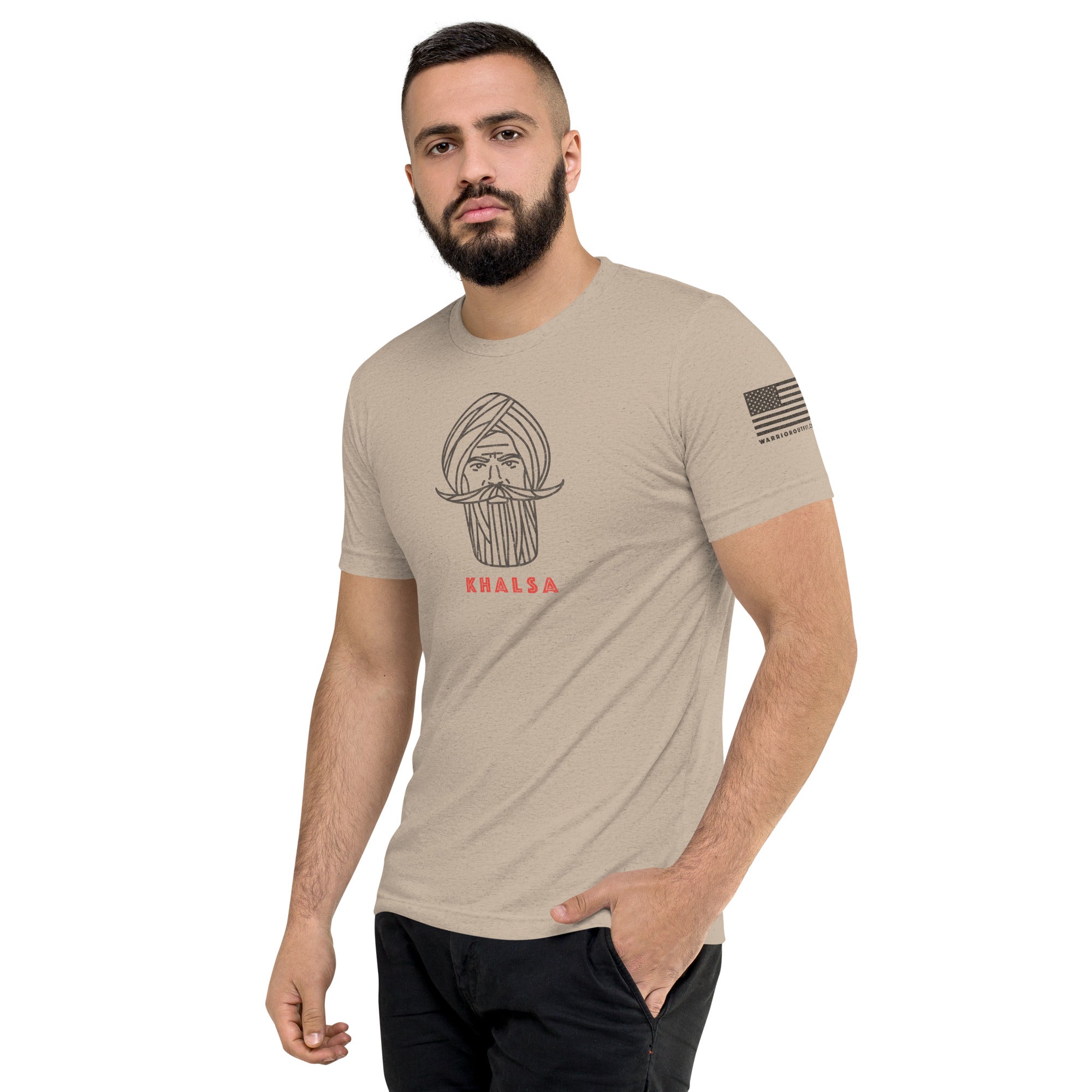 Kshatriya Triblend Tee - &quot;Sarbloh Warrior&quot;