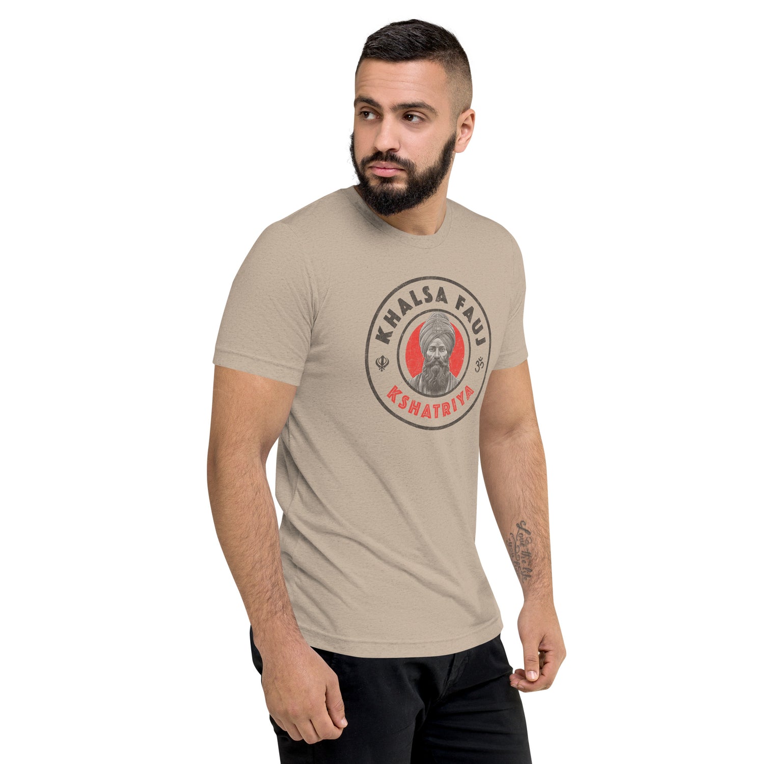 Kshatriya Triblend Tee - &quot;Khalsa Fauj Pride&quot;