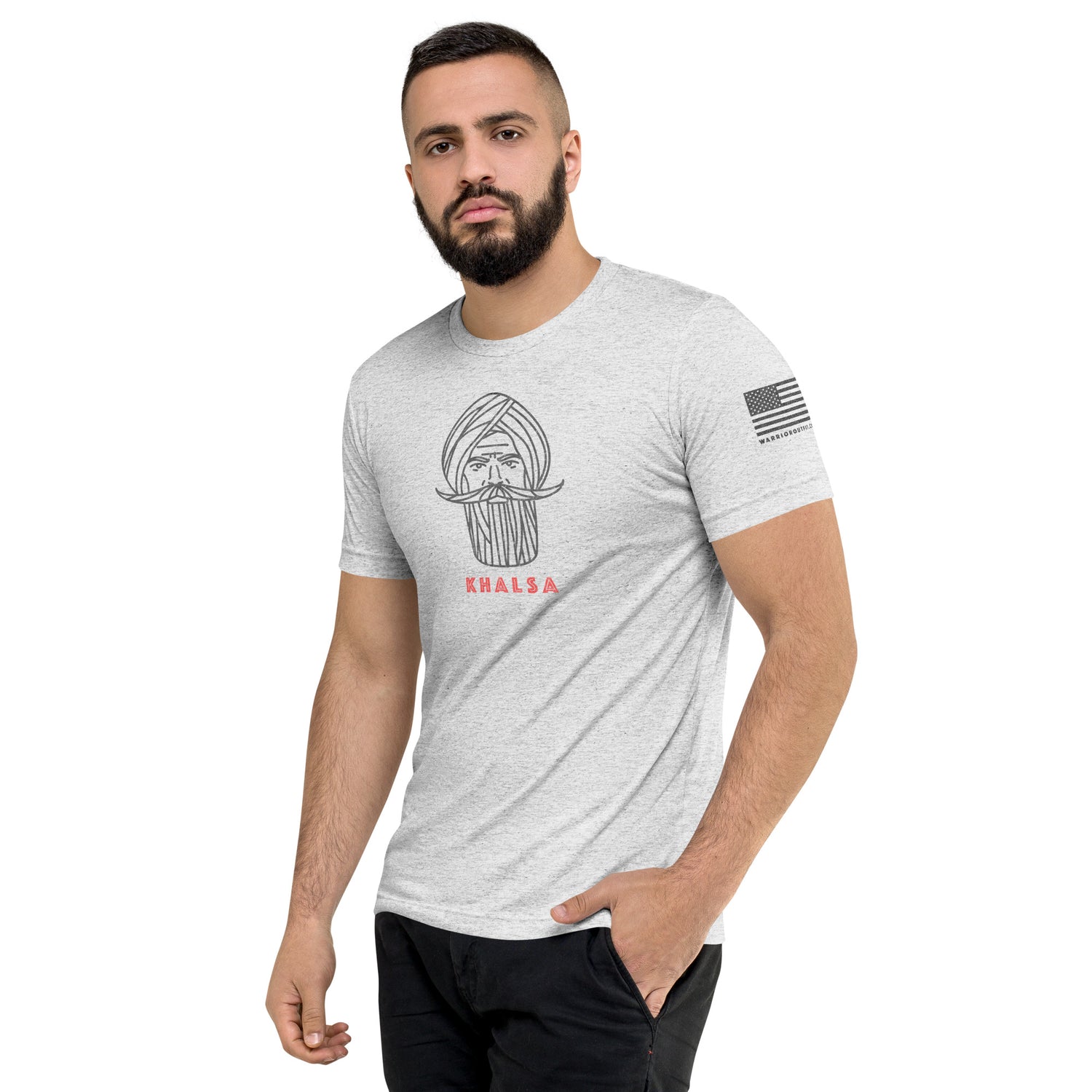 Kshatriya Triblend Tee - &quot;Sarbloh Warrior&quot;